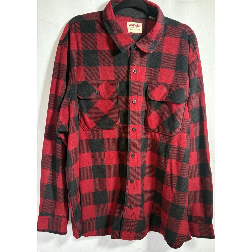 Wrangler Heavey weight Flannel Shirt Size 2XL plaid new